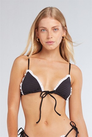 Juicy Couture Capittana Gaia Bikini Top Mustat Valkoinen | JC-SN651854