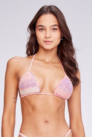 Juicy Couture Capittana Kendall Bikini Top Vaaleanpinkki | JC-SN651851