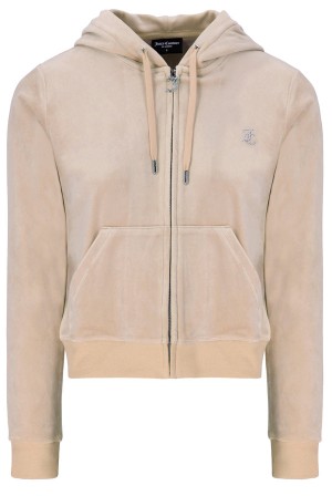 Juicy Couture Classic Velour Diamante Robertson Hoodie Ruskea | JC-SN652021