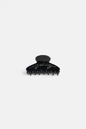 Juicy Couture Diamante Script Claw Hair Clip Mustat | JC-SN652332