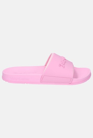 Juicy Couture Embossed Sliders Pinkki | JC-SN652205