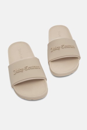 Juicy Couture Embossed Sliders Ruskea | JC-SN652206