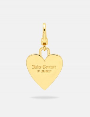 Juicy Couture Heart Disc Charm Kultaiset | JC-SN652385