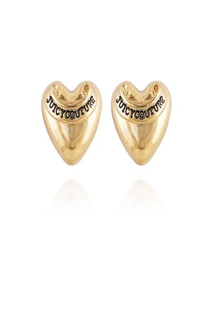 Juicy Couture Heart Stud Earrings Kultaiset | JC-SN651896