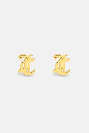 Juicy Couture JC Stud Earrings Kultaiset | JC-SN652345