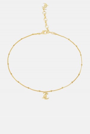 Juicy Couture Mini JC Charm Necklace Kultaiset | JC-SN652367