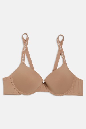 Juicy Couture Mini Tape Branded Plunge Bra Ruskea | JC-SN652275