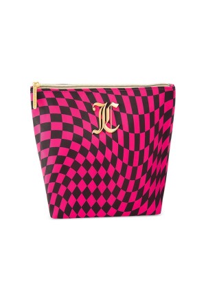 Juicy Couture Monogram Makeup Pouch Pinkki | JC-SN651911