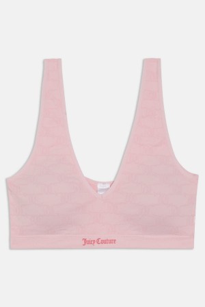 Juicy Couture Pack Of 2 Monogram Seamless Bras Mustat | JC-SN652283