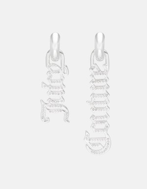 Juicy Couture Pavè Crystal Juicy Couture Drop Earrings Hopea | JC-SN652351