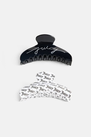 Juicy Couture Set Of 2 Juicy Claw Hair Clips Mustat | JC-SN652336