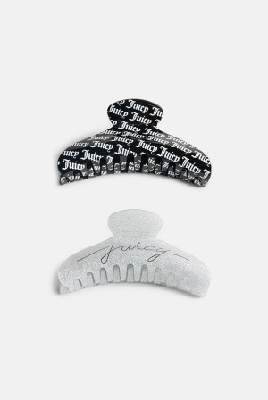 Juicy Couture Set Of 2 Juicy Claw Hair Clips Mustat | JC-SN652337