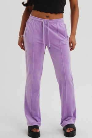 Juicy Couture Velour Diamante Tracksuit Bottom Violetit | JC-SN652082