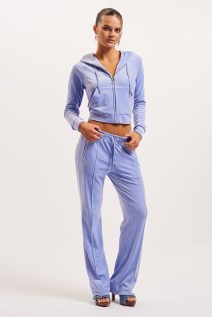 Juicy Couture Velour Diamante Tracksuit Bottom Sininen | JC-SN652109