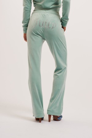 Juicy Couture Velour Diamante Tracksuit Bottom Sininen | JC-SN652111