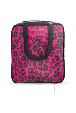 Juicy Couture Weekender Makeup Bag Fuksia Leopardi | JC-SN651912