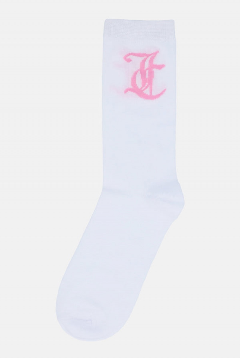 Juicy Couture 3 Pack Lettuce Hem Crew Socks Monivärinen | JC-SN652318