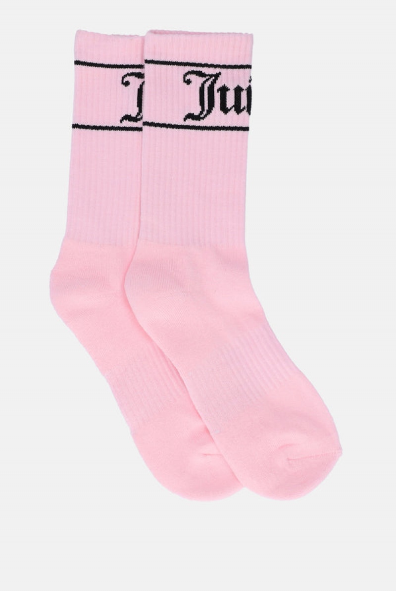 Juicy Couture 3 Pack Logo Urheilu Sock Monivärinen | JC-SN652325