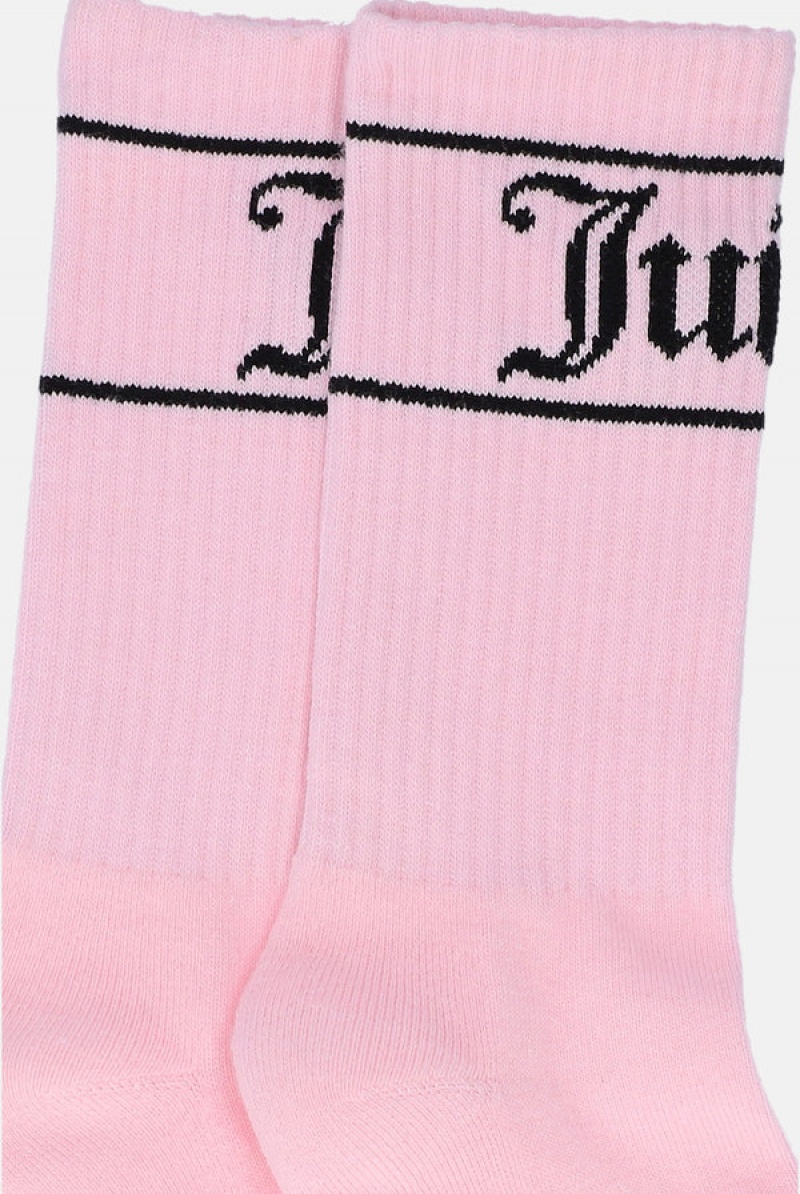 Juicy Couture 3 Pack Logo Urheilu Sock Monivärinen | JC-SN652325