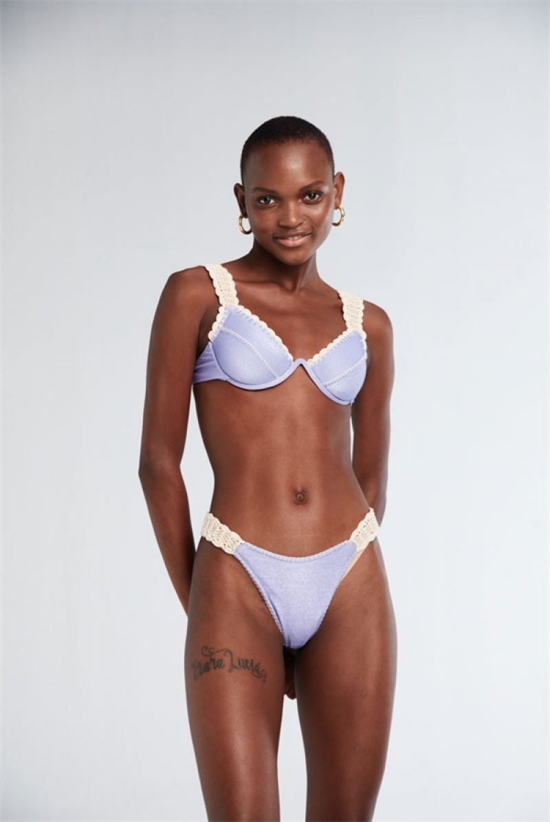 Juicy Couture Alessia Lilac Shine With Crochet Bottom Violetit | JC-SN651864