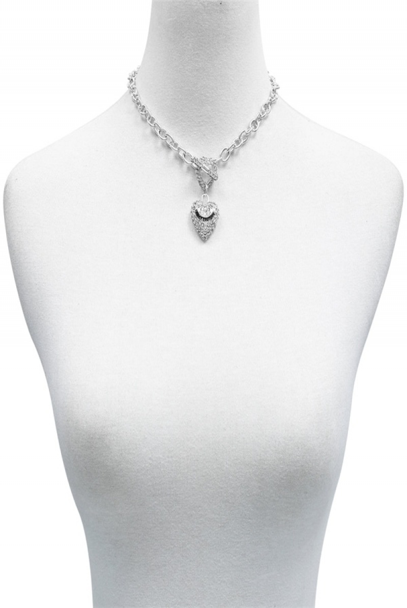 Juicy Couture Bling Heart Pendant Charm Necklace Hopea | JC-SN651901