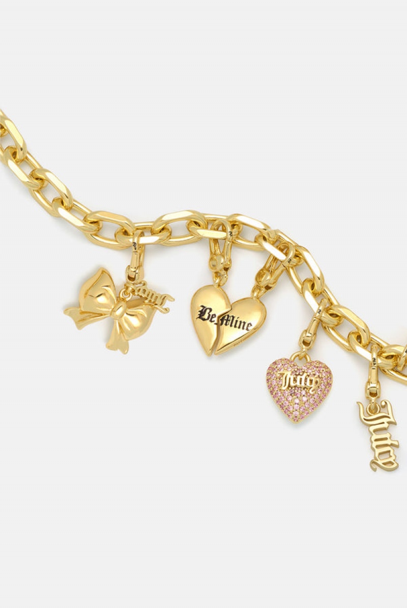 Juicy Couture Broken Heart 'be' Charm Kultaiset | JC-SN652394