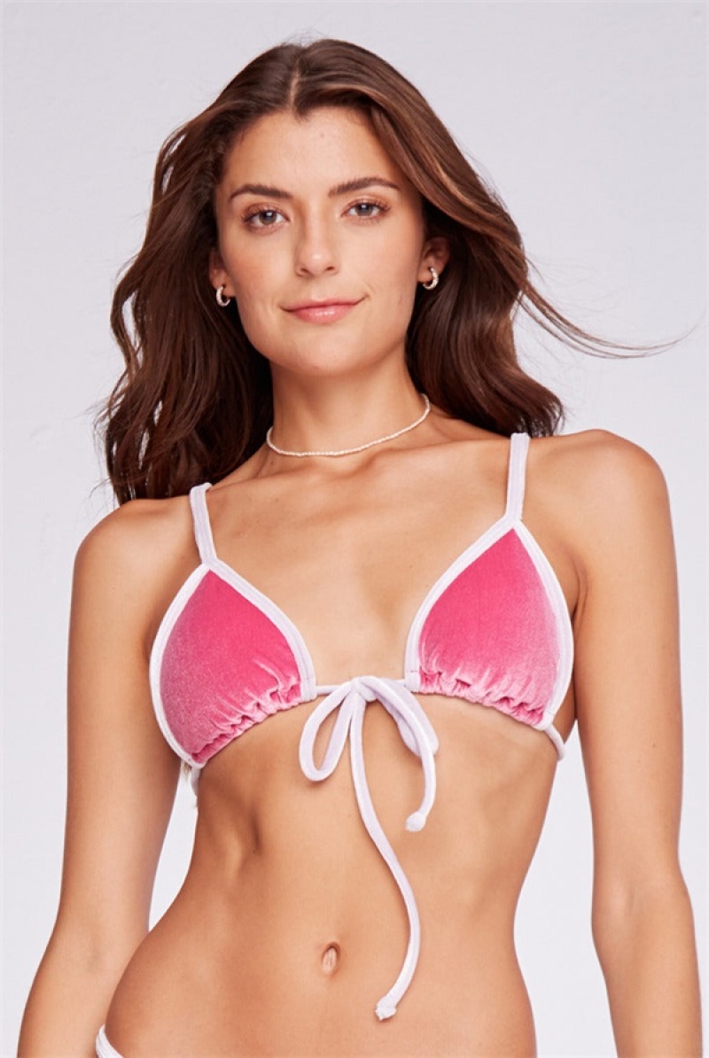 Juicy Couture Capittana April Bikini Top Fuksia | JC-SN651859