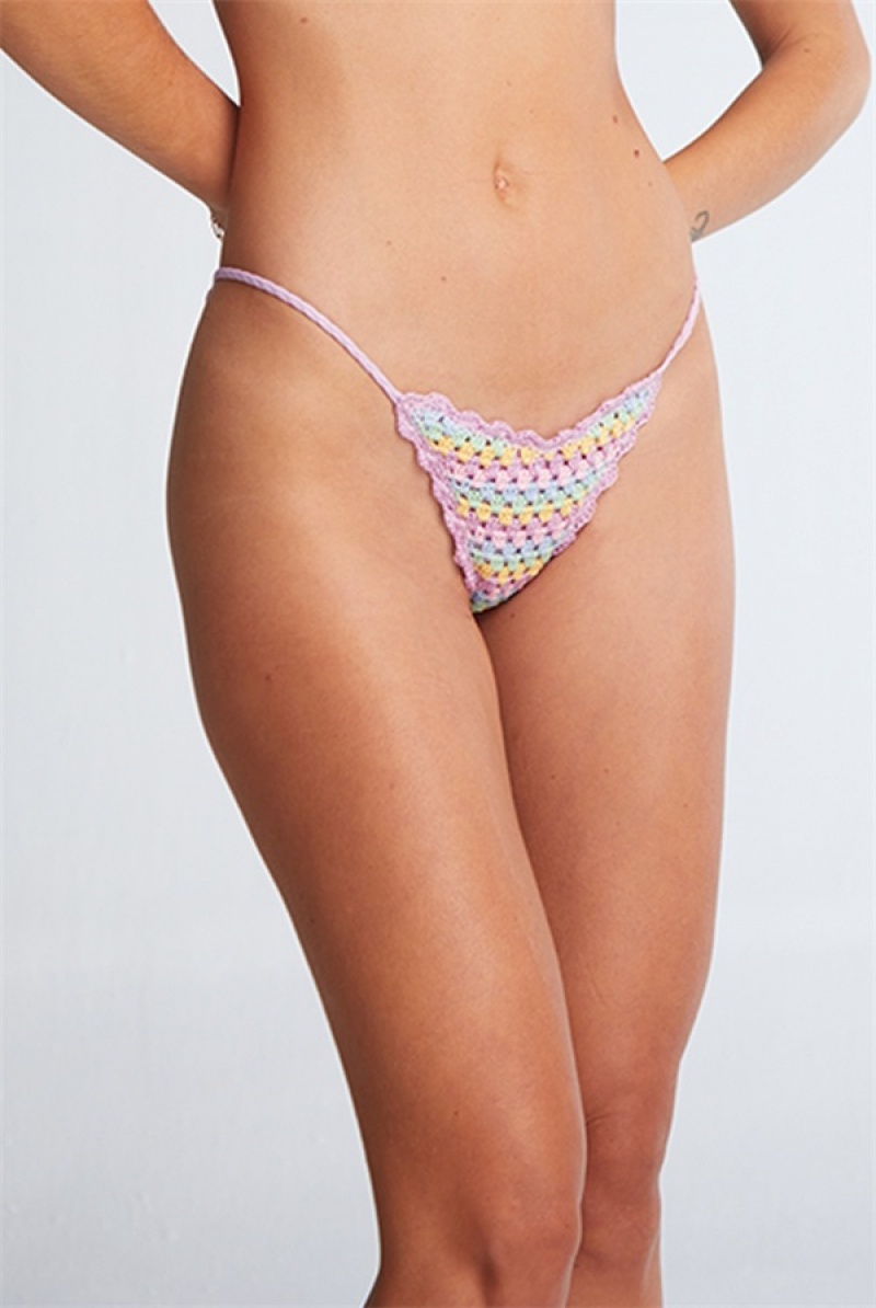 Juicy Couture Capittana Beatriz Bikini Bottom Violetit | JC-SN651874