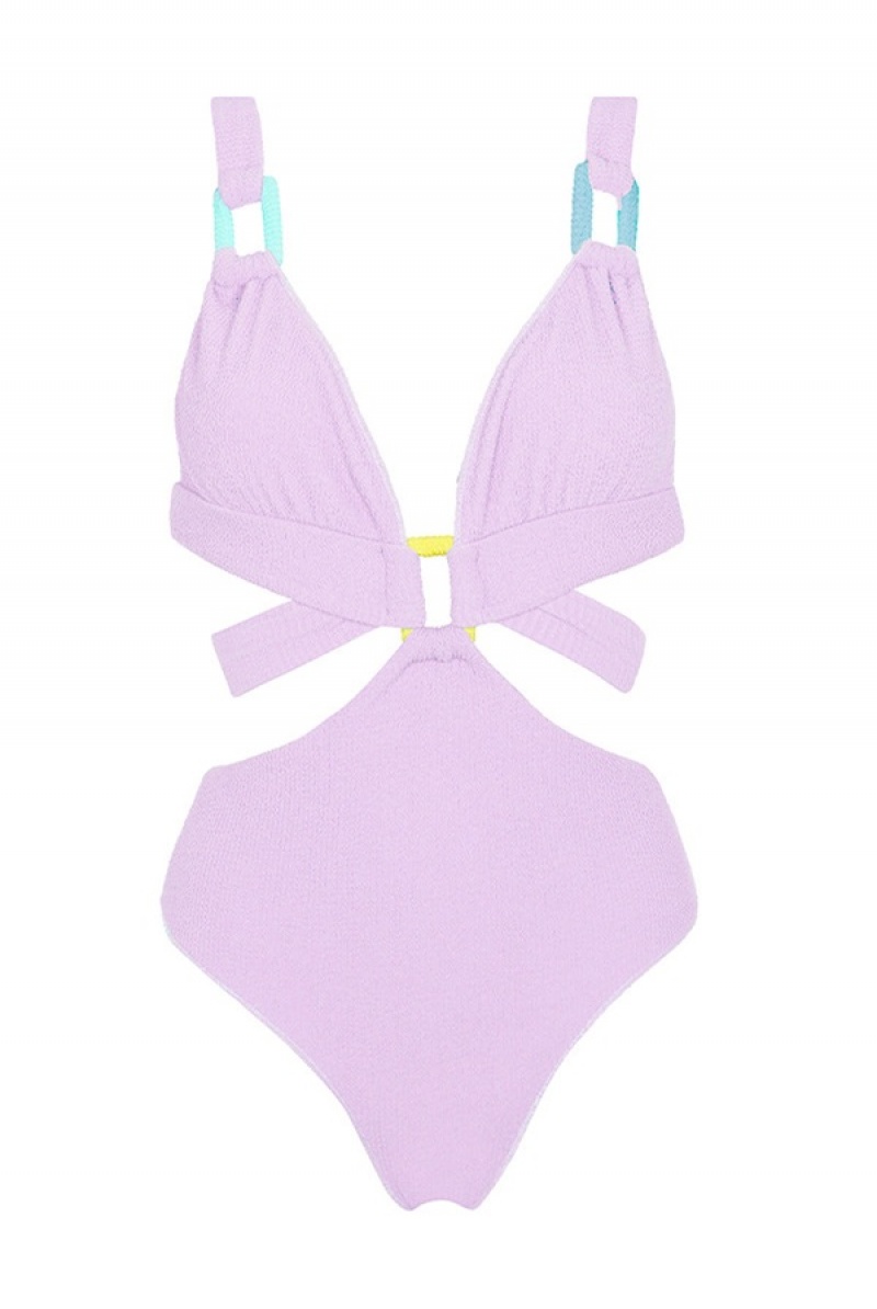 Juicy Couture Capittana Cristina One Piece Violetit | JC-SN651885