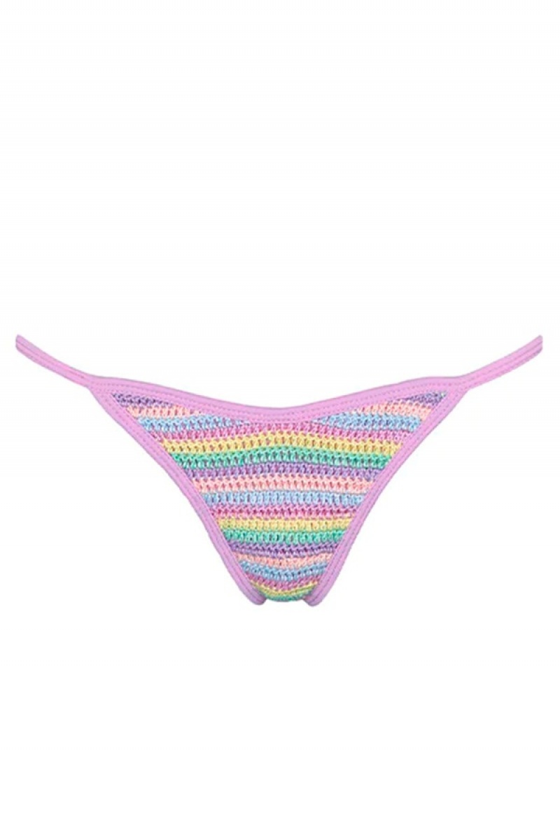 Juicy Couture Capittana Cuba Bikini Bottom Violetit | JC-SN651873