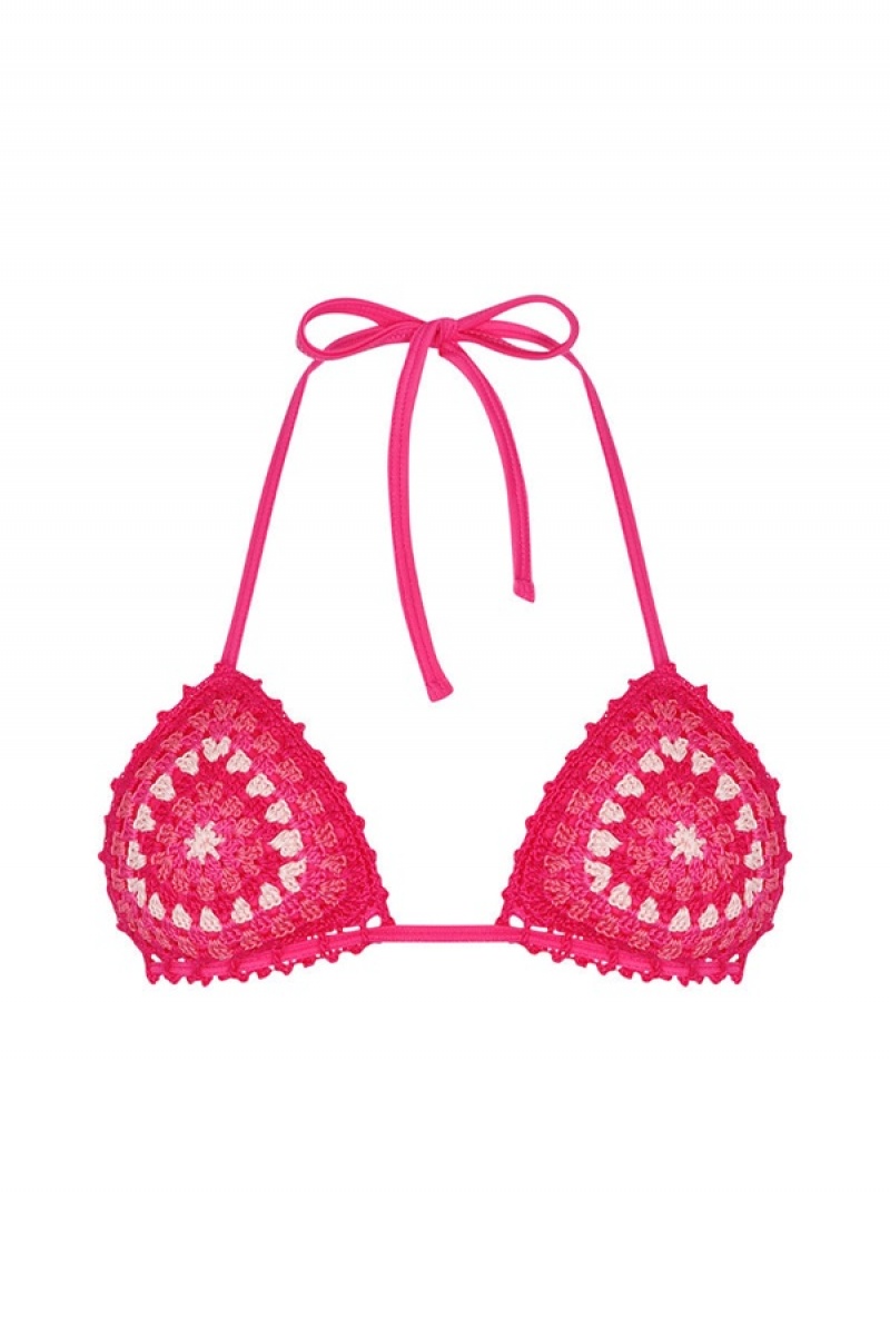 Juicy Couture Capittana Cuba Bikini Top Pinkki | JC-SN651852