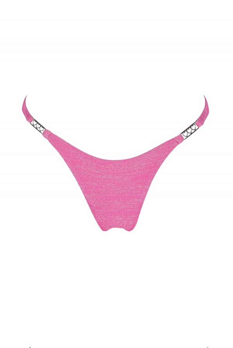 Juicy Couture Capittana Dalia Bikini Bottom Fuksia | JC-SN651878