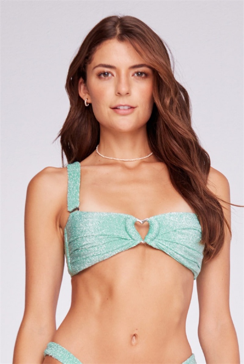 Juicy Couture Capittana Vicky Bikini Top Vihreä | JC-SN651845