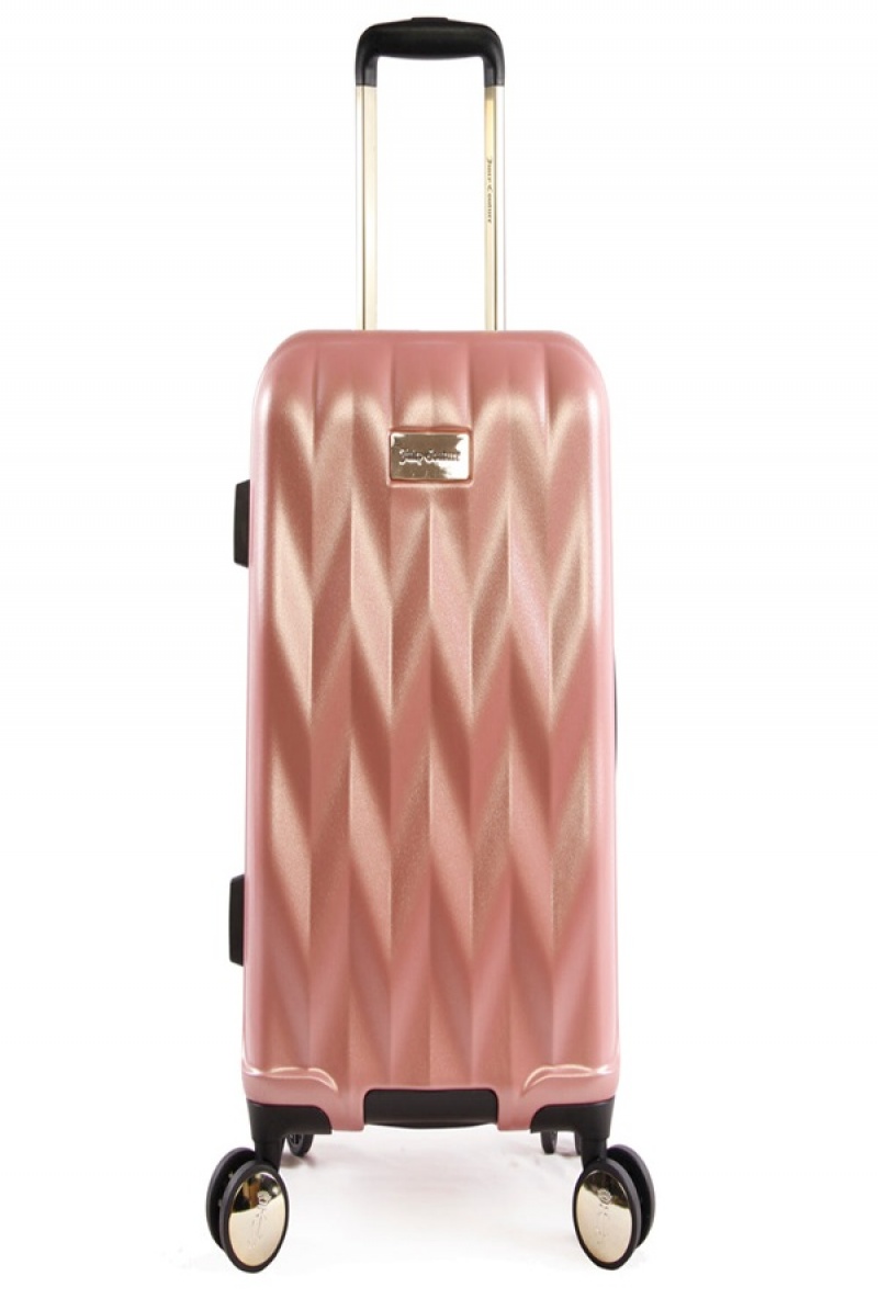 Juicy Couture Carry-on Hardside Spinner Luggage Pinkki Kultaiset | JC-SN651922