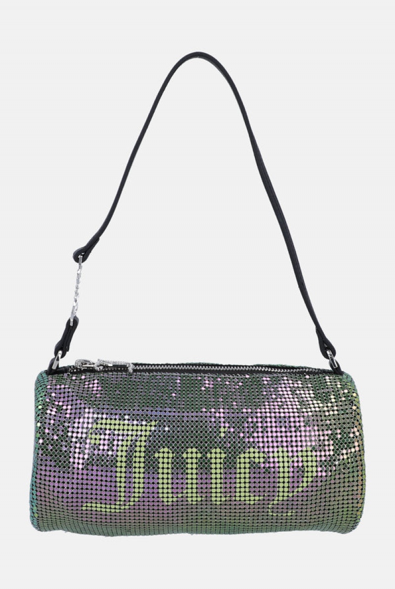 Juicy Couture Chainmail Mesh Barrel Bag Vihreä | JC-SN652209