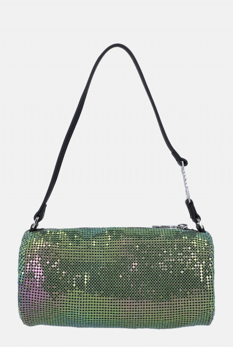 Juicy Couture Chainmail Mesh Barrel Bag Vihreä | JC-SN652209