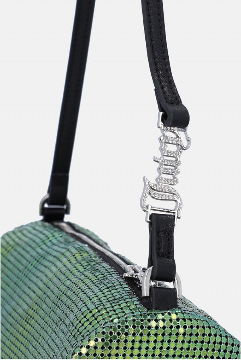 Juicy Couture Chainmail Mesh Barrel Bag Vihreä | JC-SN652209