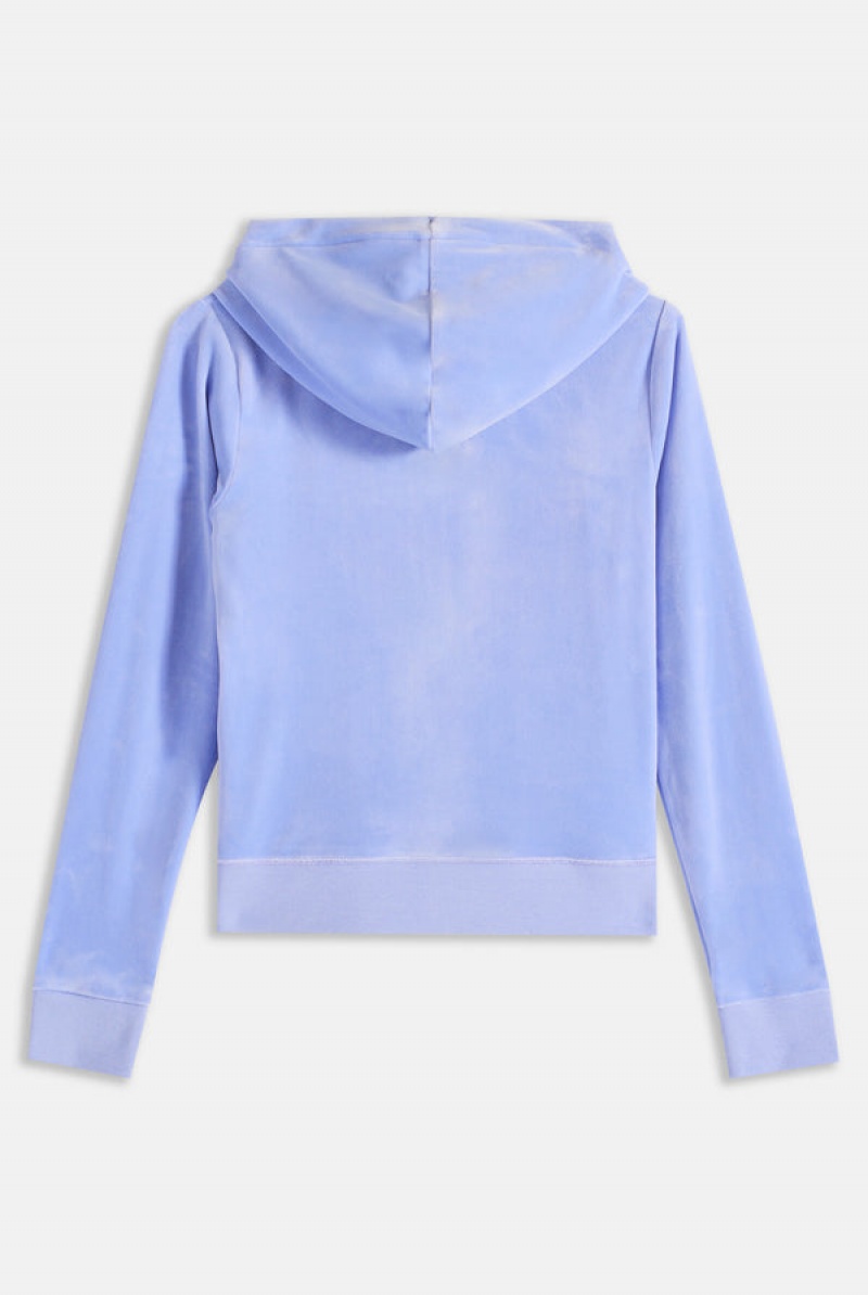 Juicy Couture Classic Velour Robertson Hoodie Sininen | JC-SN651988