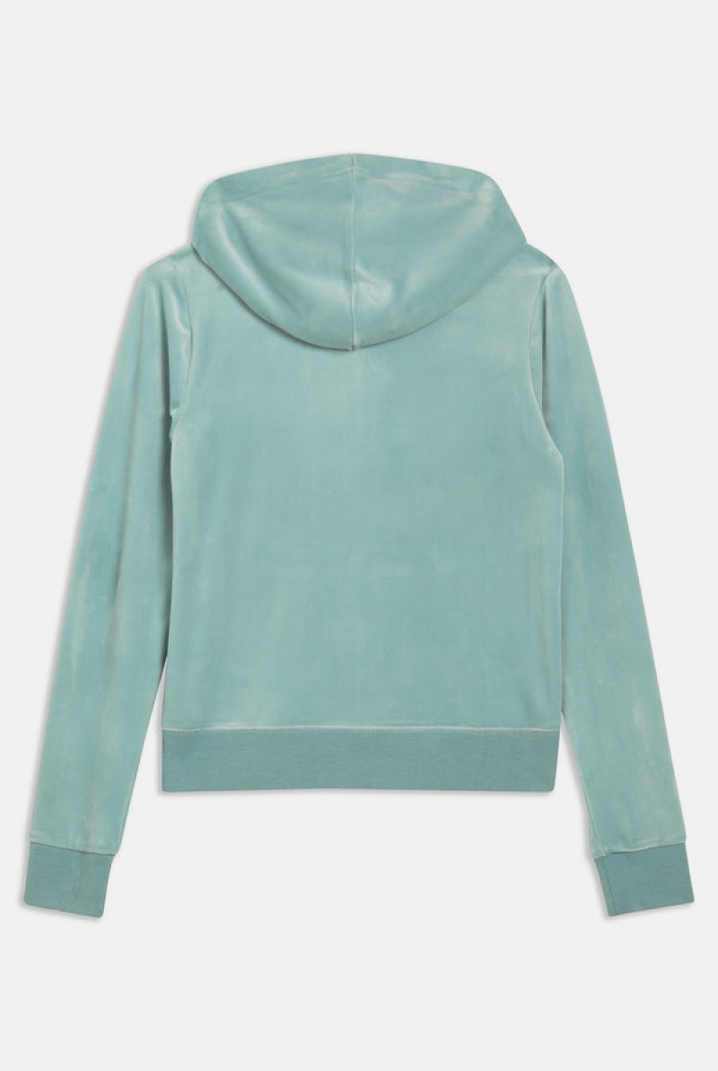 Juicy Couture Classic Velour Robertson Hoodie Sininen | JC-SN651998