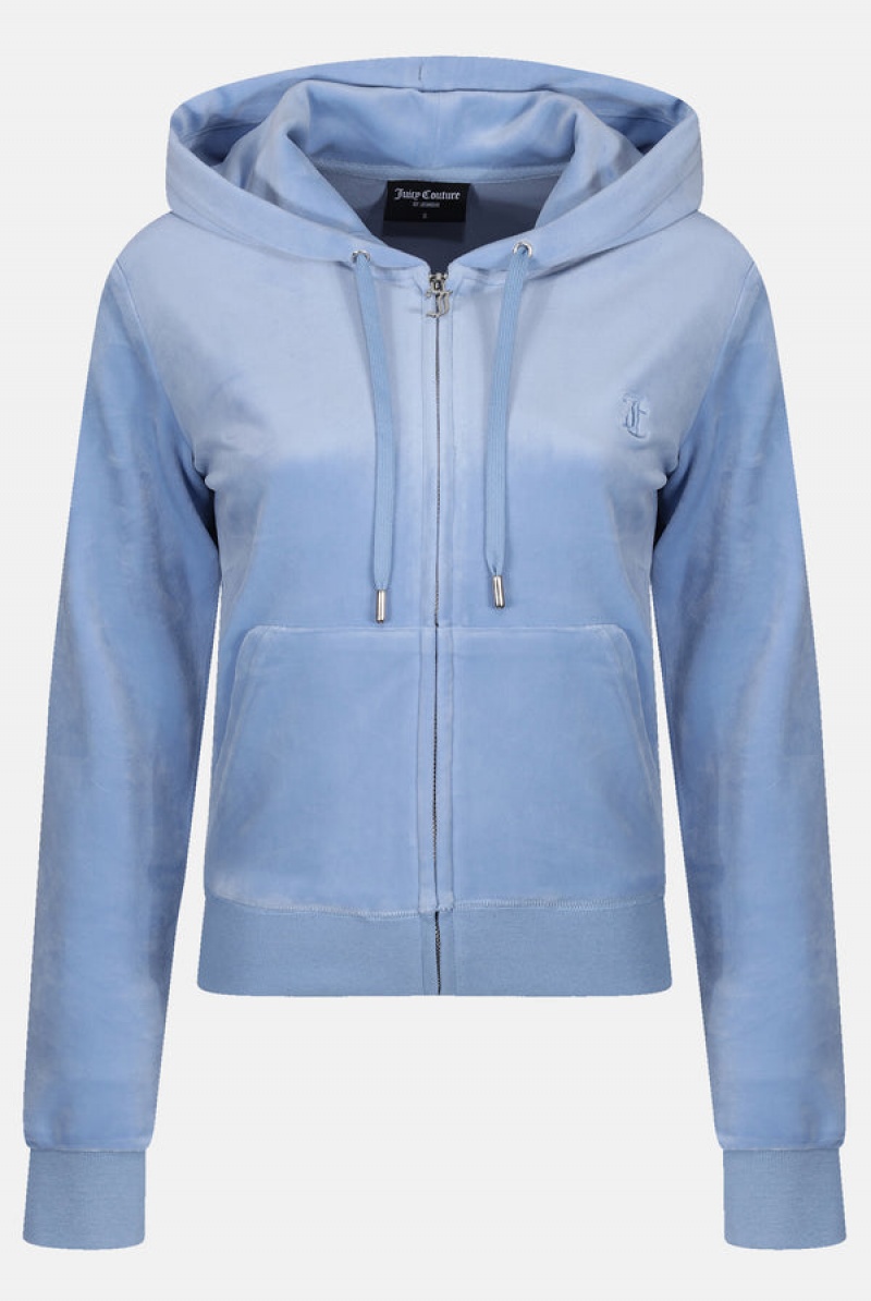 Juicy Couture Classic Velour Robertson Hoodie Sininen | JC-SN652031