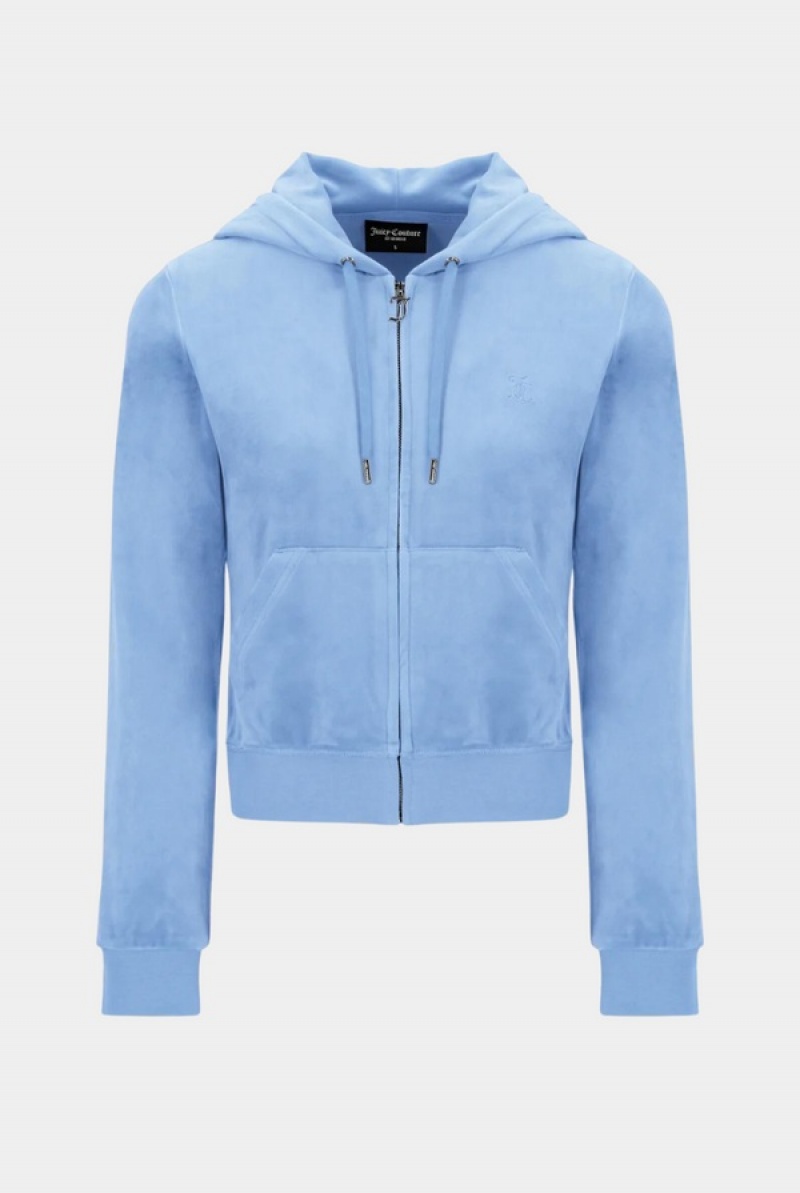 Juicy Couture Classic Velour Robertson Hoodie Sininen | JC-SN652046