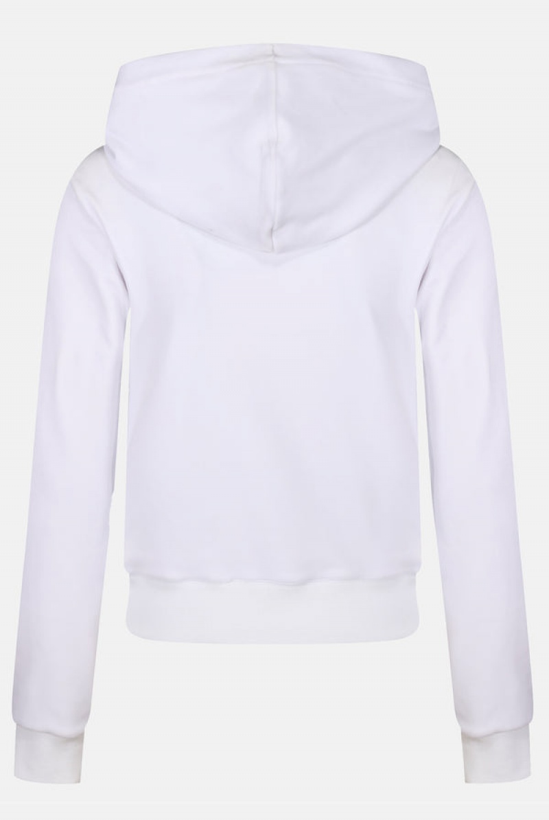 Juicy Couture Classic Velour Robertson Hoodie Valkoinen | JC-SN652068