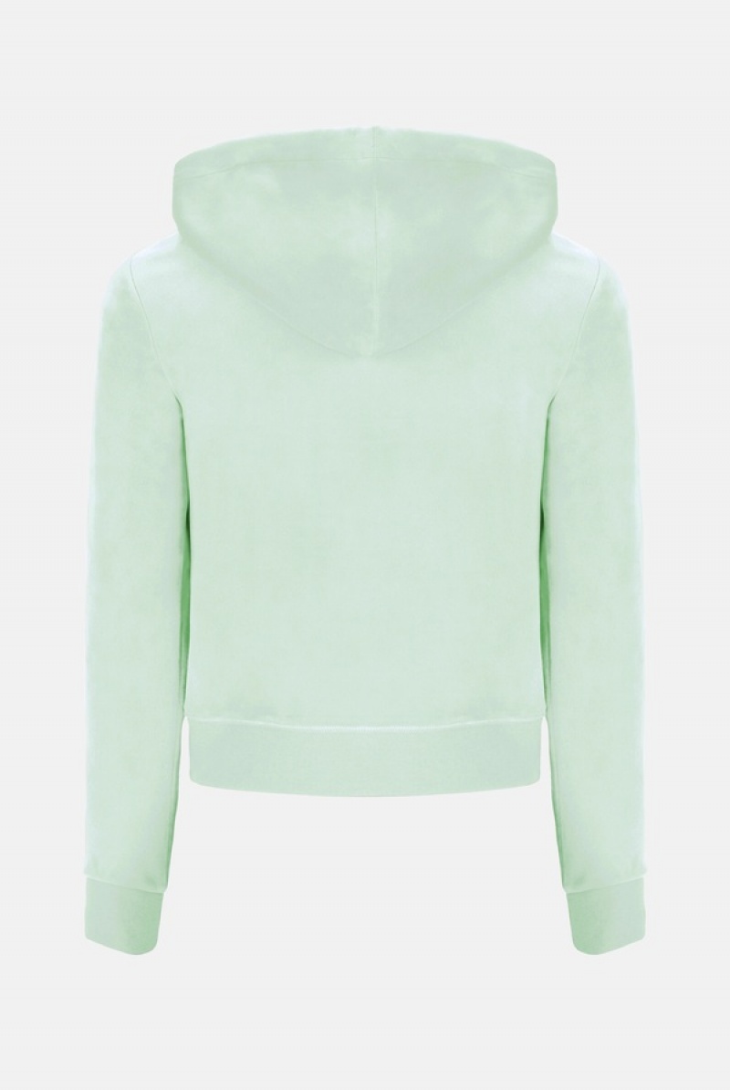 Juicy Couture Classic Velour Robertson Hoodie Vihreä | JC-SN652099