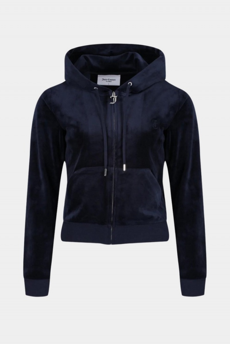 Juicy Couture Classic Velour Robertson Hoodie Sininen | JC-SN652135