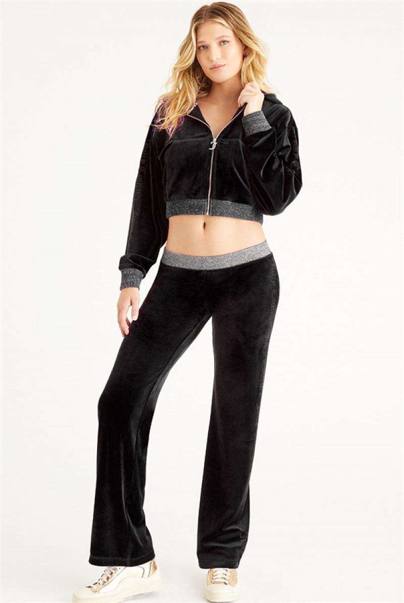 Juicy Couture Cropped Jacket With Side Bling Mustat | JC-SN651567