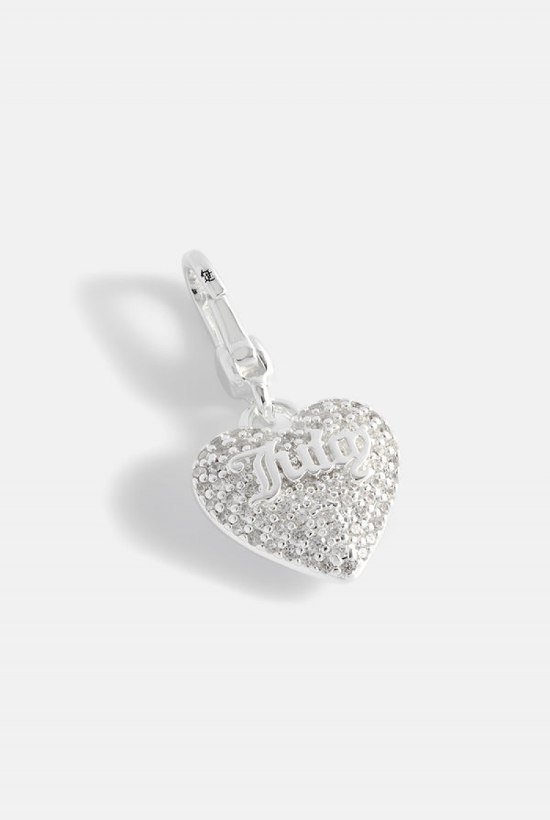 Juicy Couture Crystal Heart Charm Hopea | JC-SN652390