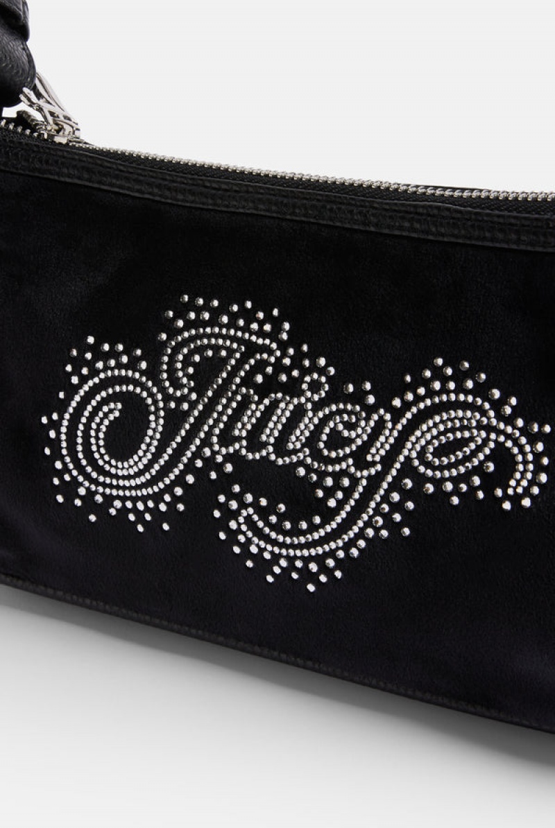 Juicy Couture Diamante Scatter Bag Mustat | JC-SN652219