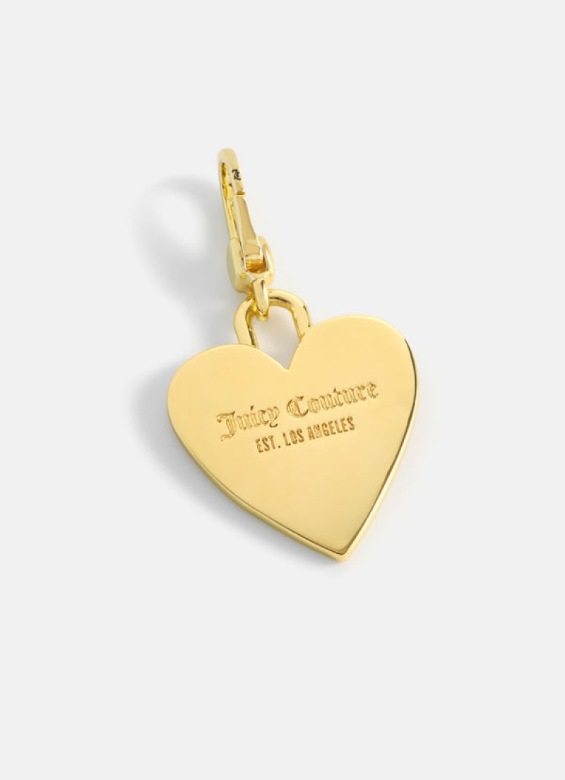 Juicy Couture Heart Disc Charm Kultaiset | JC-SN652385