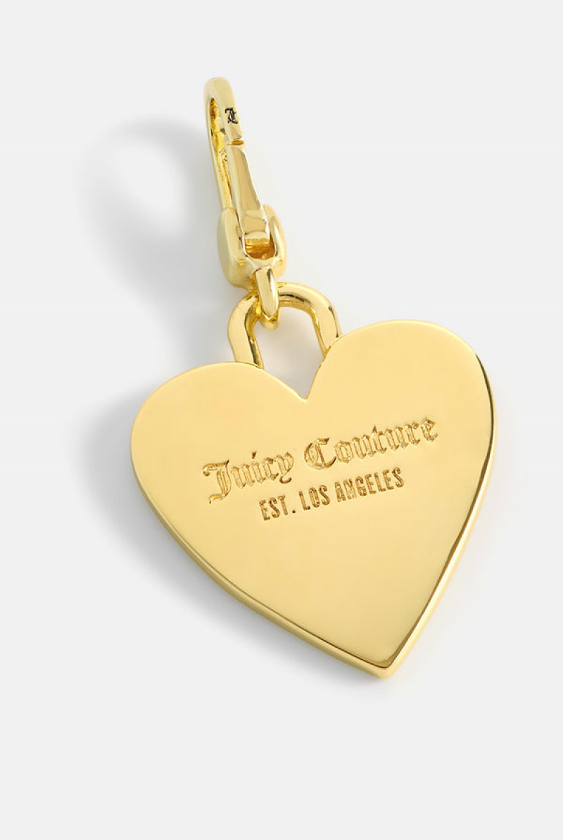 Juicy Couture Heart Disc Charm Kultaiset | JC-SN652385