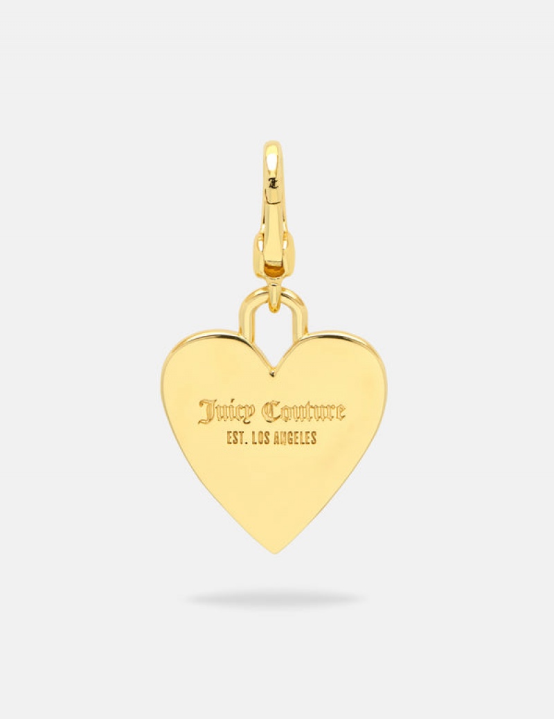 Juicy Couture Heart Disc Charm Kultaiset | JC-SN652385